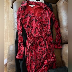 DVF Savannah Dress Faux Wrap *authentic*